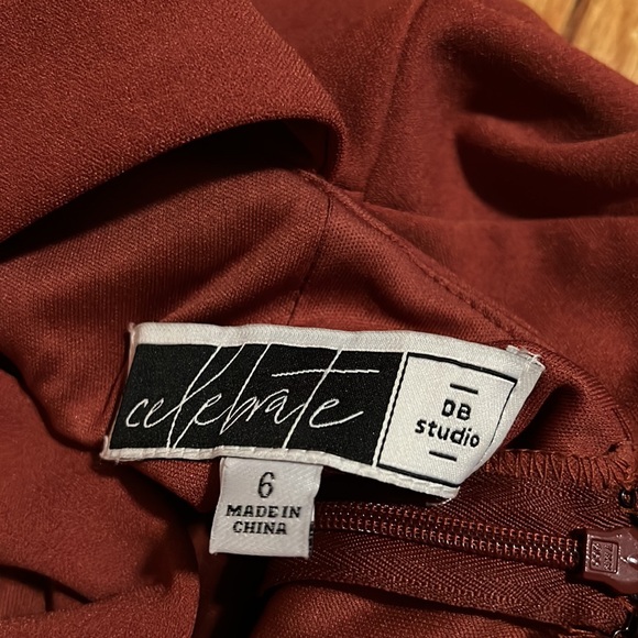 Crepe Tank Mermaid Dress with Back Knot - Picture 8 of 8